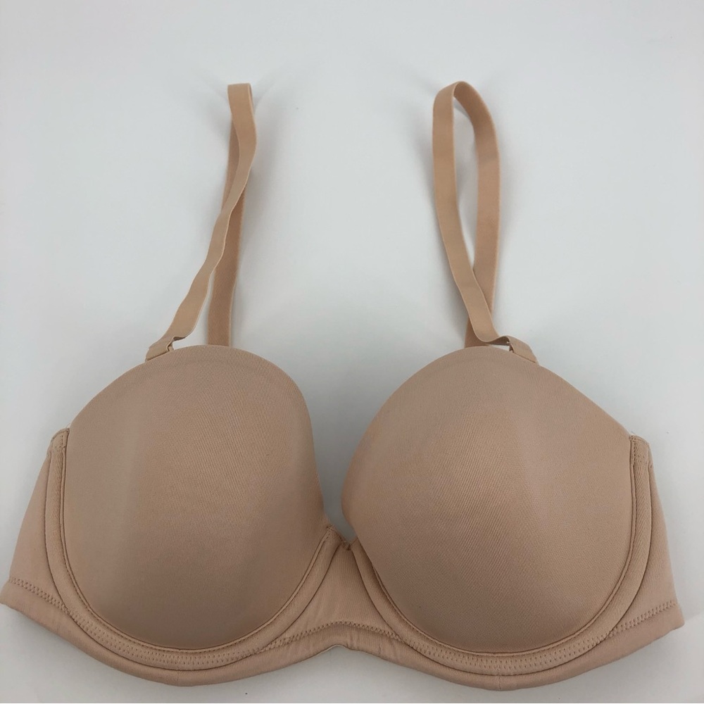 Wacoal 854119 Red Carpet‎ Strapless Underwire Bra 32D Cream Beige Tan